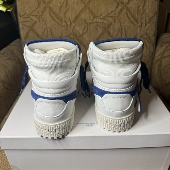 Off-White Men\'s 3.0 Off Court Sneakers White Navy Blue‎ 9 US / 42 EU $850 main image 9